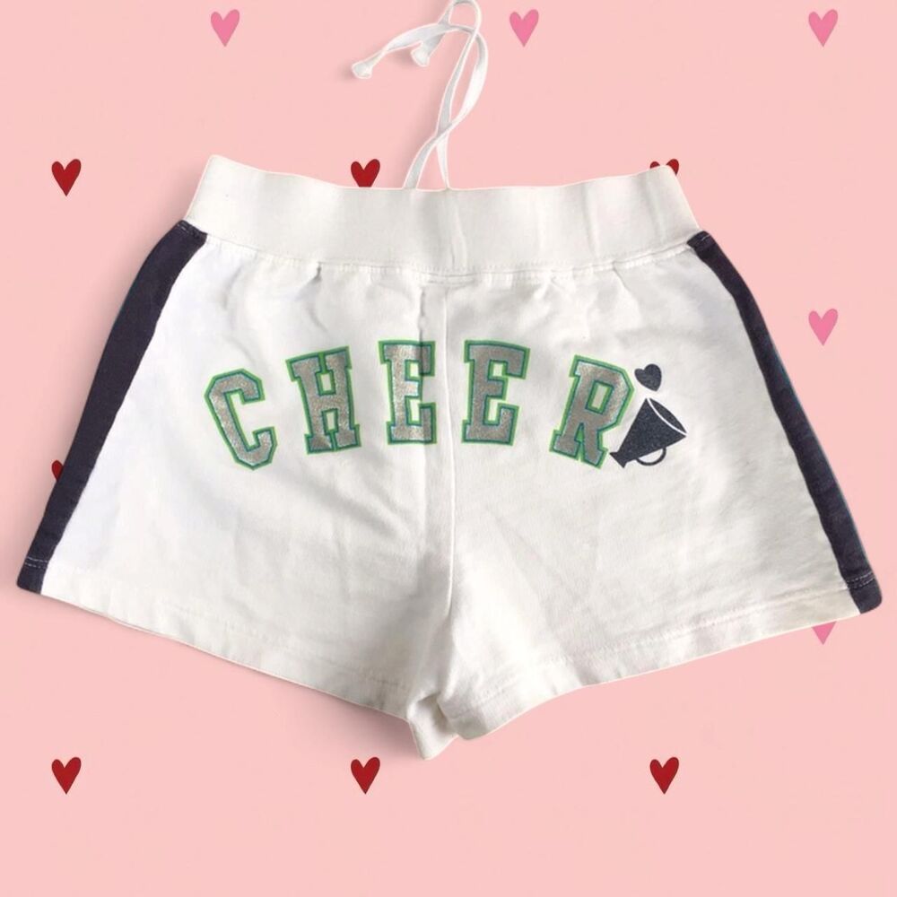 White cheer shorts